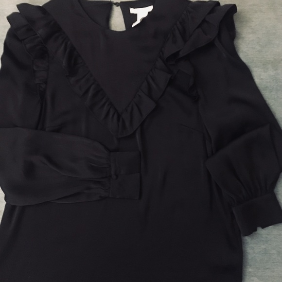 H&M Black Ruffle Top - Picture 4 of 4